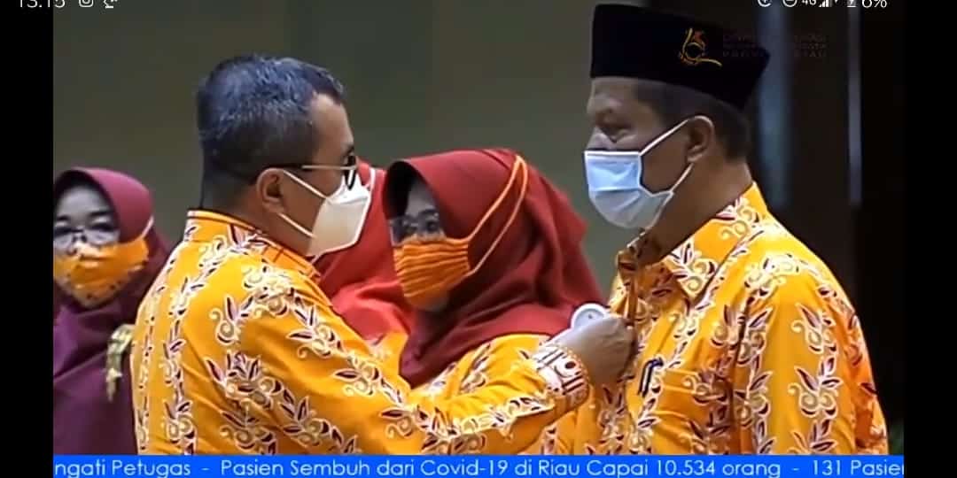 Kepala SMKN 1 Dumai Wakili Ketua pada Pengukuhan FPKIEGM Provinsi Riau 2020-2023